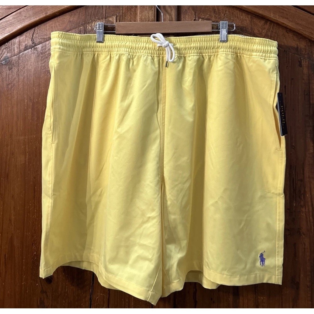 Mens Polo Ralph Lauren Big & Tall Traveler Shorts Swim Trunk Lined Sz‎ 2XLT $95